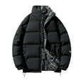 thumbnail image 1 of Male Winter Loose Double Stand Up Collar Casual Jacket, 1 of 5