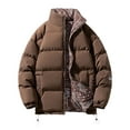 thumbnail image 1 of Male Winter Loose Double Stand Up Collar Casual Jacket, 1 of 3