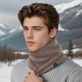 thumbnail image 1 of Male Winter Warm Solid Color Velvet Outdoor Neck Cover Hamburg Scarf Womens Neck Scarf Small Cute Women Winter Hats Woman's Scarf City Scarf Shawl Wrap for Women Tan Wrap for Women Head Wraps Scarfs, 1 of 3