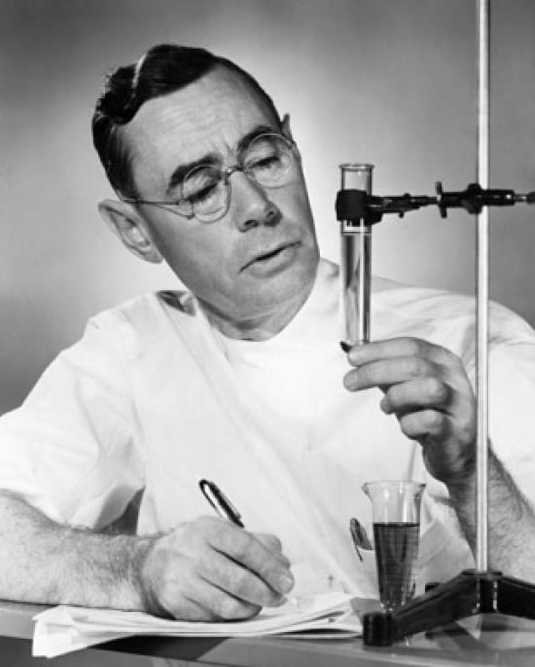 Male scientist working in a laboratory Canvas Art - (18 x 24)