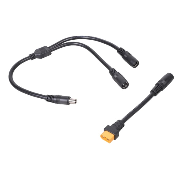 Male to Double DC8020 Female Power Cable 55cm 14AWG High Current 20A Suitable for Solar Panel Portable Chargings