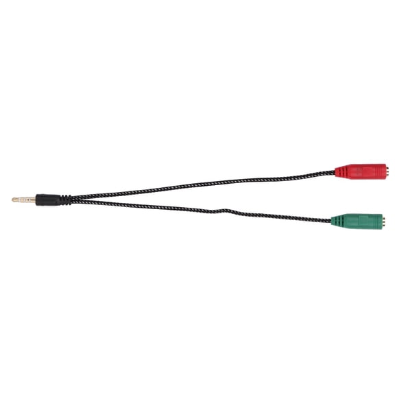 Male to Female 3.5mm Double Headset Earphone Couple Audio Splitter Cord 8.66 Inches Audio Adapter