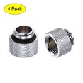 thumbnail image 1 of Male to Female Extender Fitting G1/4 x 10mm for Computer Water Cooling System Silver 4pcs, 1 of 6