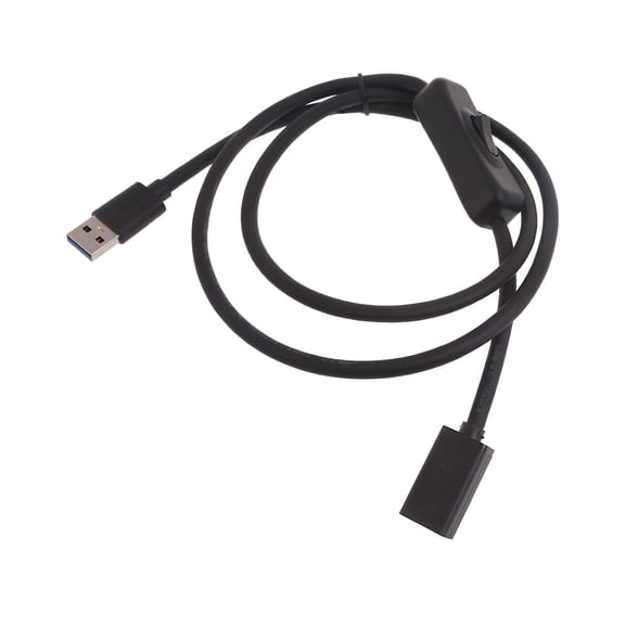 Male to Female Extension Cable Power Supply Line Universal USB3.0 Extender Cord with On Off Switches for USB Lights