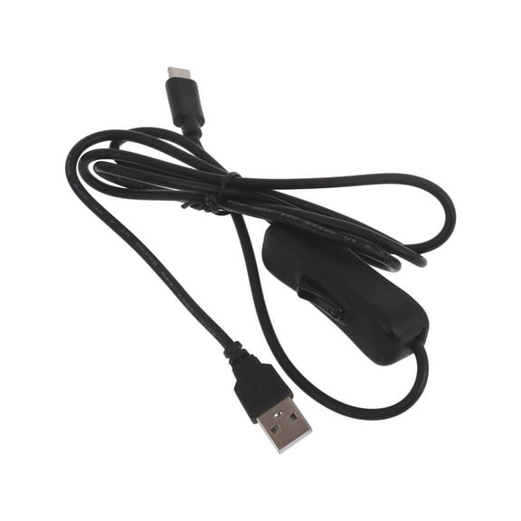 Male to Female USB Type C USB C Cable with On Off Power Switches Button for Laptop LED Light 118cm (46inch)