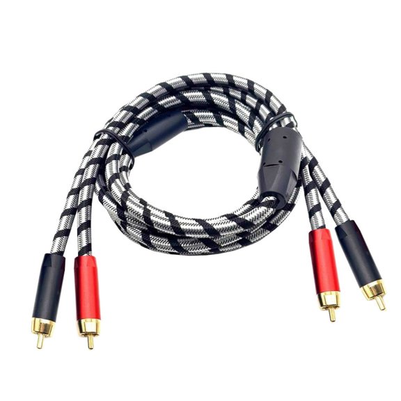 Male to Male Cable Braide Design Wide Compatibility with Tvs Receiver Amplifier Cable