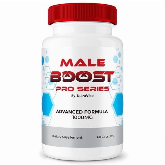 MaleBoost Pro Series Original MaleBoost Capsules with a Natural Daily Blend for Wellness |Clean, Gentle, Easy-to-Swallow Pills (60 Capsules)