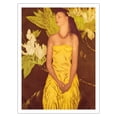 thumbnail image 1 of Maleana (Melodious) - Hawaiian Lady - Vintage Color Aquatint Etching by John Melville Kelly c.1950 - Fine Art Matte Paper Print (Unframed) 24x32in, 1 of 4