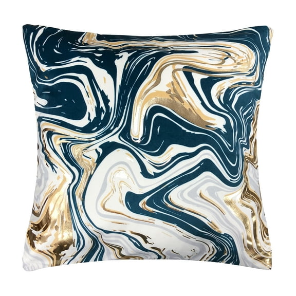 Malee Marble Pillow Indigo