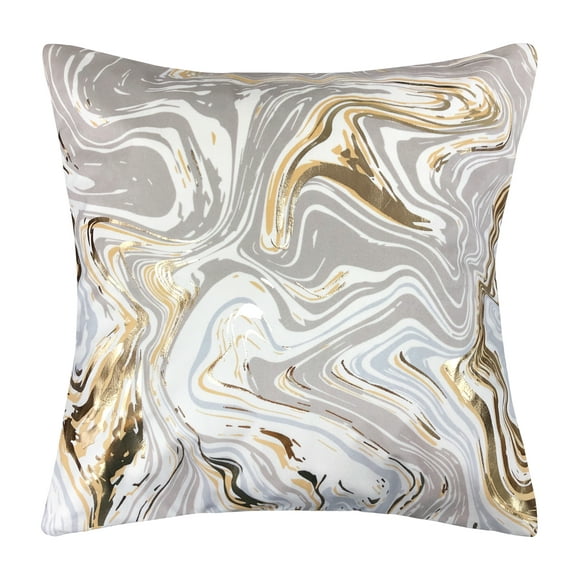 Malee Marble Pillow Silver