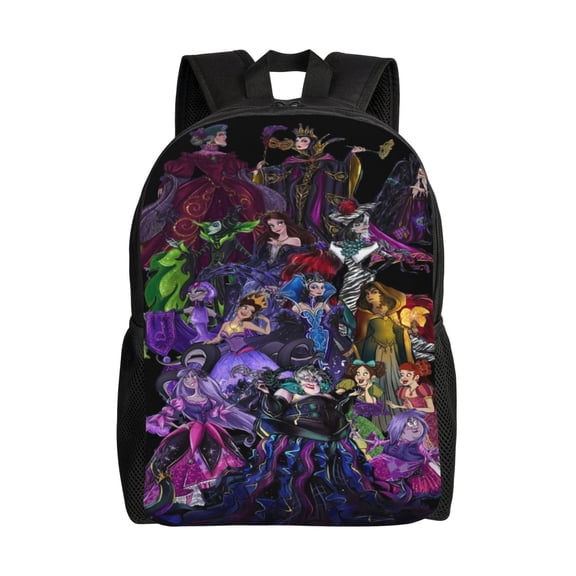 Maleficent Backpack Aesthetic Large Capacity Laptop Bookbag College Travel Hiking School Daypack Rucksack