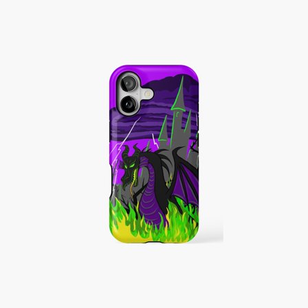 Maleficent Dragon Gothic Fantasy Creature Art Universal Phone Case for iPhone 11–17 Pro Max