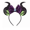 thumbnail image 1 of Maleficent Inspired Ears Inspired Minnie Ears Headband / Purple Minnie Ears / Halloween Minnie Ears, 1 of 1