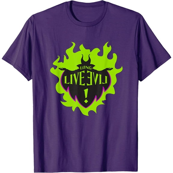 Maleficent Long Live Evil DTG Print Unisex T-Shirt