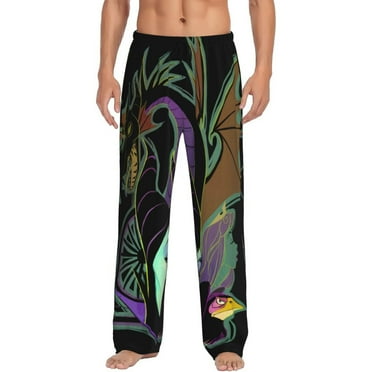 Maleficent Pajama Pants for Men, Super Soft All over Print Lounge Pants Sleepwear Bottom with Pockets Drawstring