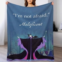 Maleficent Throw Blanket Cozy Warm Flannel Blanket for Living Room Bedroom Bed Sofa Camping Travel, All Seasons Fleece Blankets Gifts for Kids Girls Boys Adults 40"x30"