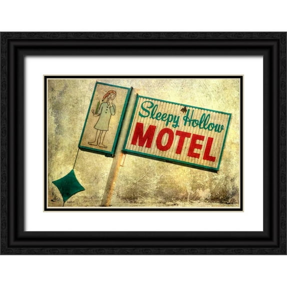 Malek, Honey 14x11 Black Ornate Wood Framed with Double Matting Museum Art Print Titled - Vintage LA X