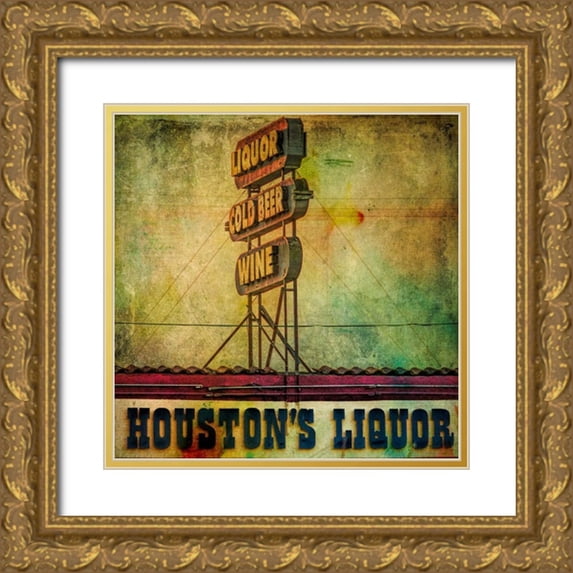 Malek, Honey 15x15 Gold Ornate Wood Framed with Double Matting Museum Art Print Titled - Vintage LA IV