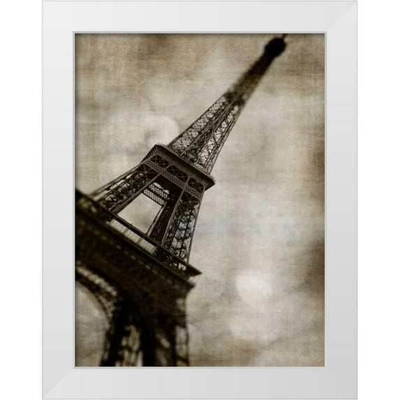 Malek, Honey 15x18 White Modern Wood Framed Museum Art Print Titled - Vintage Eiffel II