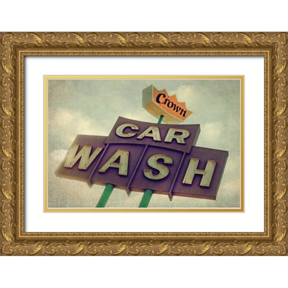 Malek, Honey 18x13 Gold Ornate Wood Framed with Double Matting Museum Art Print Titled - Vintage LA VII