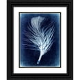 thumbnail image 1 of Malek, Honey 19x24 Black Ornate Wood Framed with Double Matting Museum Art Print Titled - Inverted Feather III, 1 of 4