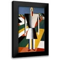 thumbnail image 1 of Malevich, Kazimir 10x14 Black Modern Framed Museum Art Print Titled - Farmer In The Field, 1 of 5