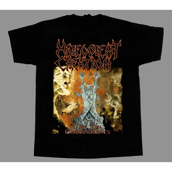 Malevolent Creation the ten commandments Shirt Black Unisex S-5XL 1N0204