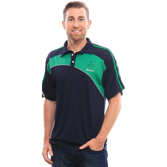 Malham Ireland Shamrock Sprig Breathlite Polo T-Shirt for Men