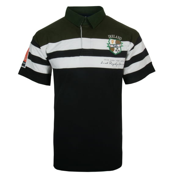 Malham Men's Ireland Rugby Short Sleeved Shirt 100% Cotton