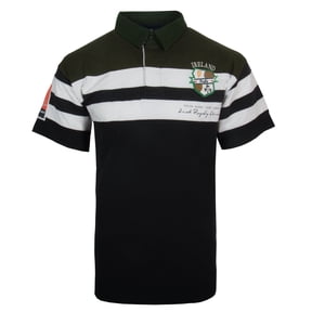Malham Men's Ireland Rugby Short Sleeved Shirt 100% Cotton