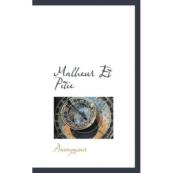 Malheur Et Pitie (Paperback)