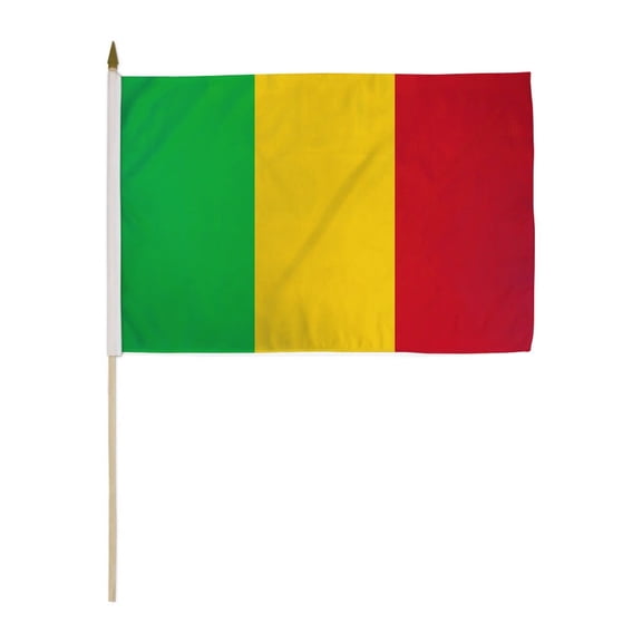 Mali 12x18in Stick Flag
