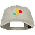 thumbnail image 1 of Mali Map Flag Embroidered Washed Cap - Stone OSFM, 1 of 5