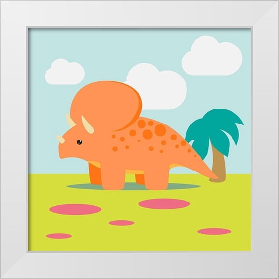 Malia, Rodrigues 12x12 White Modern Wood Framed Museum Art Print Titled - Lil Trixie