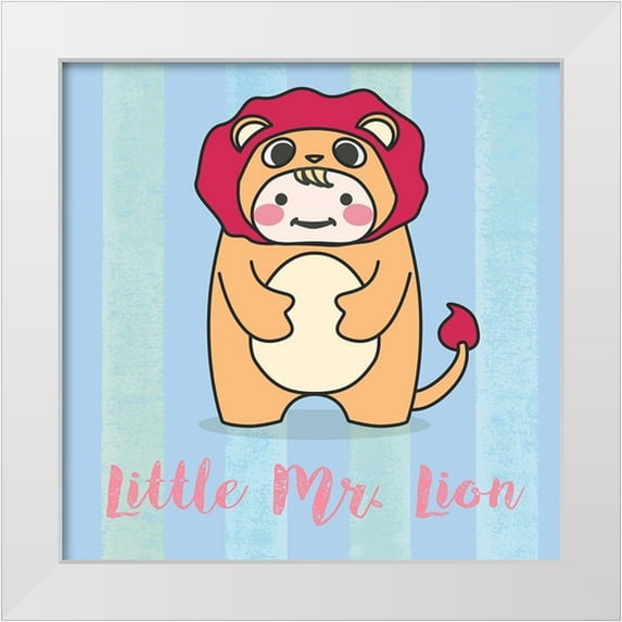 Malia, Rodrigues 20x20 White Modern Wood Framed Museum Art Print Titled - Lill Lion