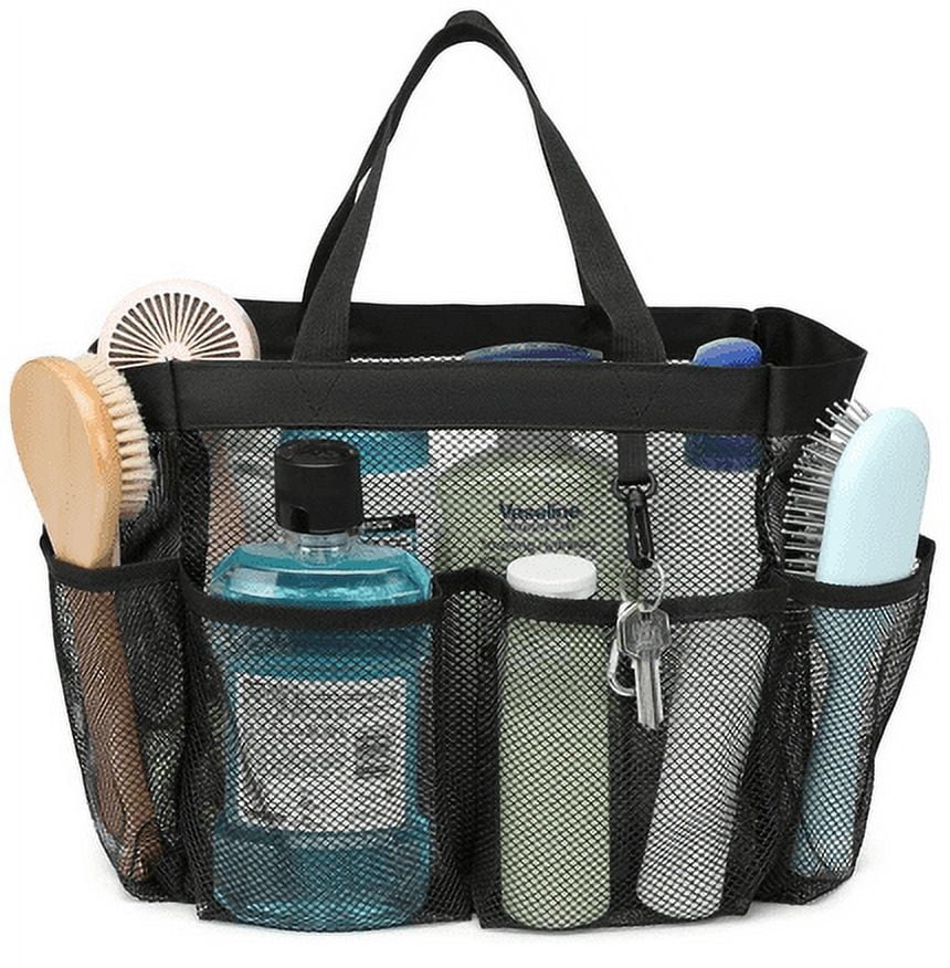 Malianggg Shower Large Bathroom Tote Bag with 8 Pockets Count