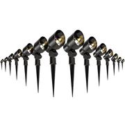 Malibu 20W Low Voltage Landscape Lighting 14 Pack Outdoor Spotlight G4 Halogen Bulb Weatherproof Lights for Low Voltage Landscape Lighting Driveway, Yard, Lawn, Flood, Garden