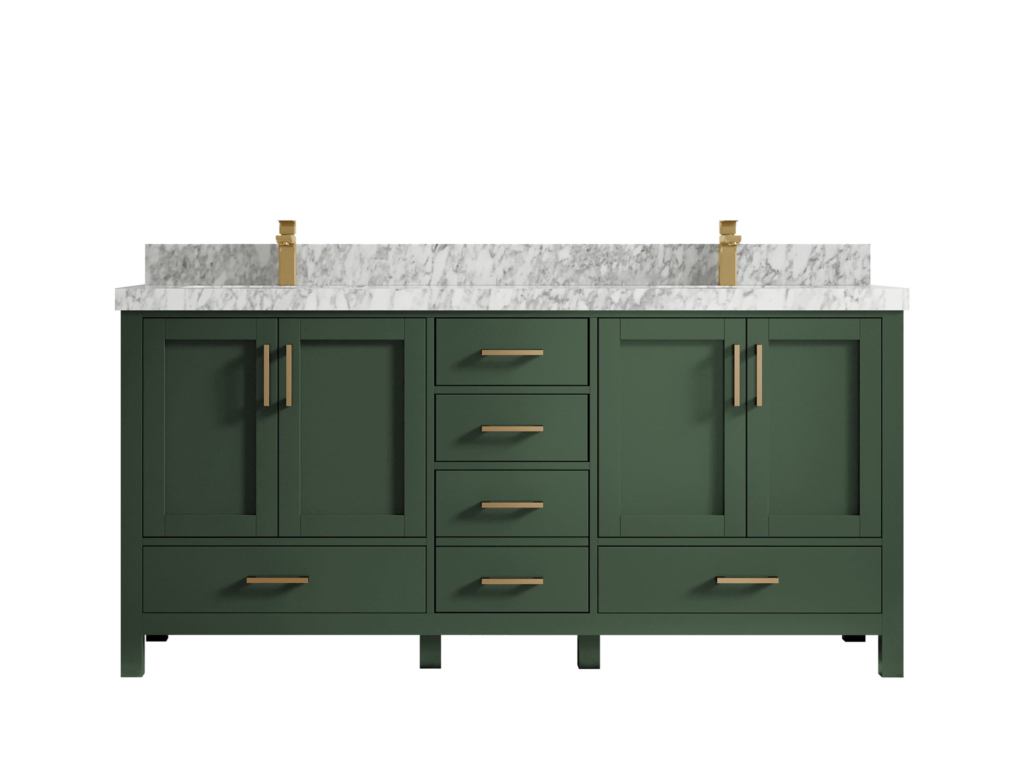 Malibu 72 in. W x 22 in. D Double Sink Bathroom Vanity in Lafayette ...