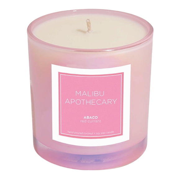 Malibu Apothecary Iridescent Pink Candle - Abaco