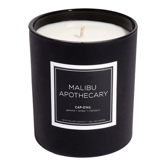Malibu Apothecary Matte Black Candle - Cap-D'Ail