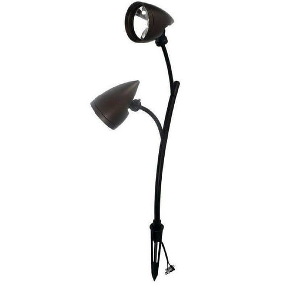 Malibu Aurora Collection Dual Head LED Landscape Spotlight