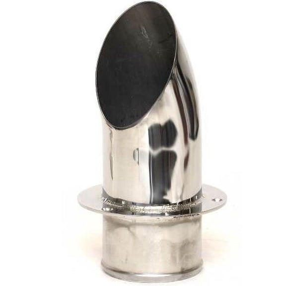 Malibu Axis Boat Exhaust Port 3231228 | Silent Tip 4 Inch SS