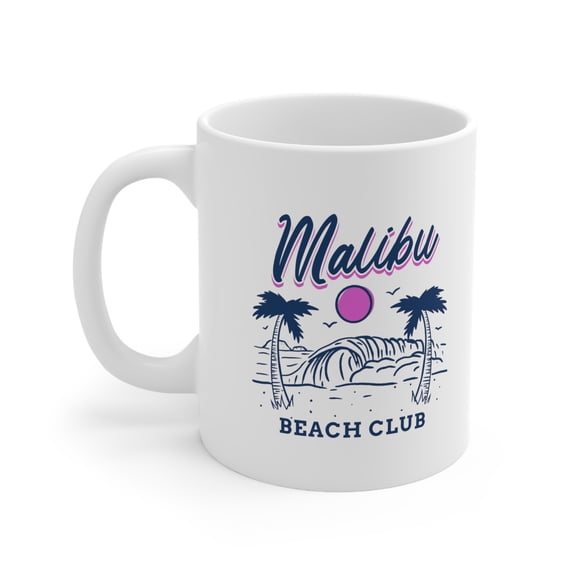 Malibu Beach Club Ceramic Mug 11oz