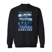 Malibu Beach Surfer Sweatshirt Men -Image by Shutterstock, Male Medium