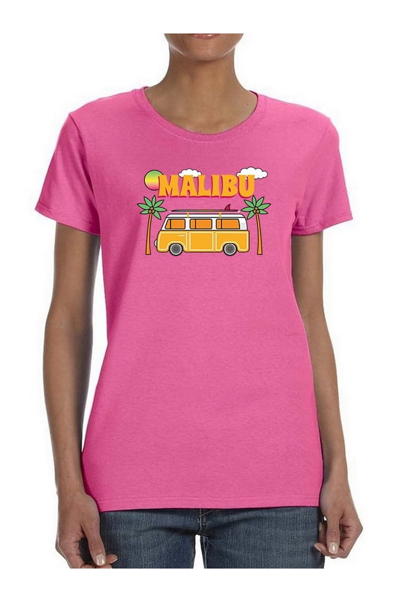 Malibu Beach Van Women T-Shirt, Female 3X-Large