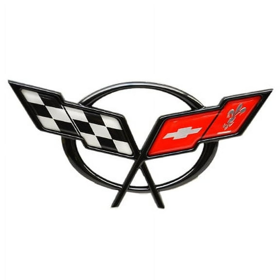 Malibu Boat Corvette Raised  Emblem Sticker | 6 5/8 x 3 1/4 Plastic