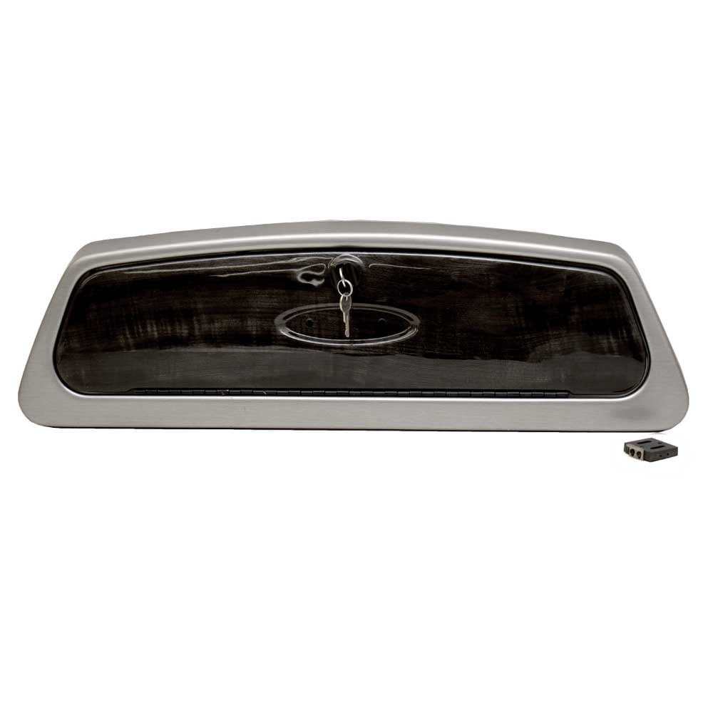 Malibu Boat Glove Box Door 5512902 28 1/8 x 8 3/4 Inch Silver Black