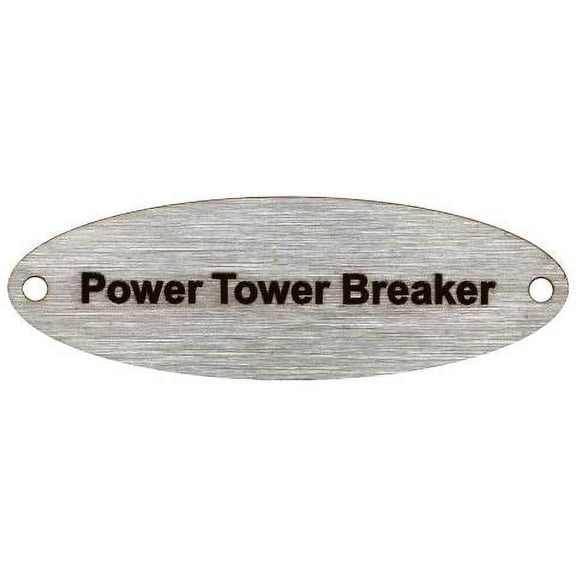 Malibu Boat Label Tag Plate 5821706 | Power Tower Breaker