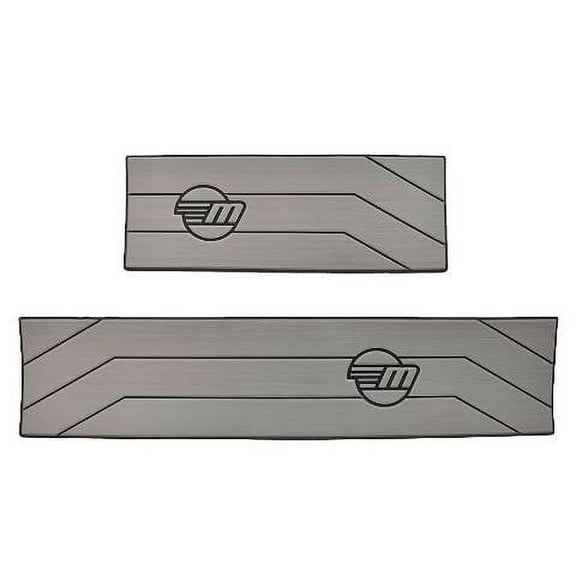 Malibu Boat Non-Skid Mats 4744176 | Wakesetter 23 LSV Gray Black (2PC)