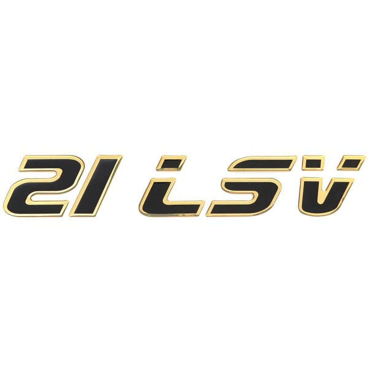 Malibu Boat Raised Decal 21 LSV Black / Gold Sticker